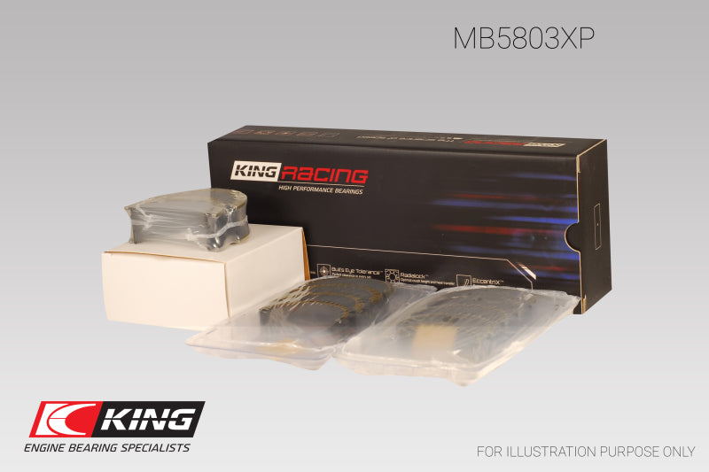 King Engine Bearings BMW S65B40A (Size +0.25mm) Main Bearing Set-Bearings-Grocery Getter Performance