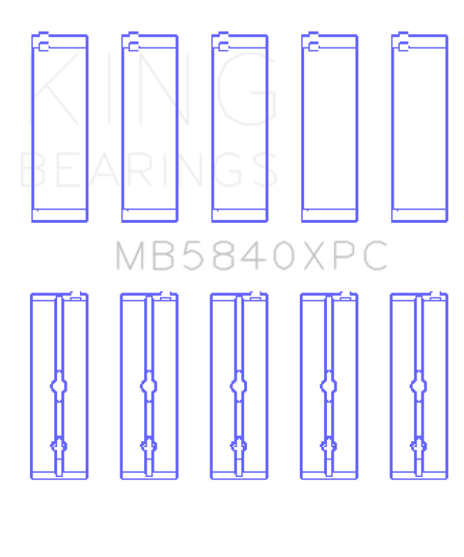King Engine Bearings Chrysler 300 Srt8 Main Bearing Set-Bearings-Grocery Getter Performance