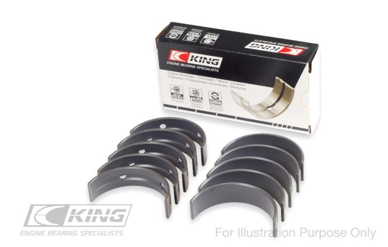 King Engine Bearings Ford/Mazda L3/ L3-VDT MZR (Size 0.25) Main Bearing Set-Bearings-Grocery Getter Performance