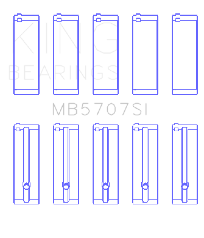 King Engine Bearings Hyundai G4Kc/G4Ke (Size +0.75mm) Main Bearing Set-Bearings-Grocery Getter Performance