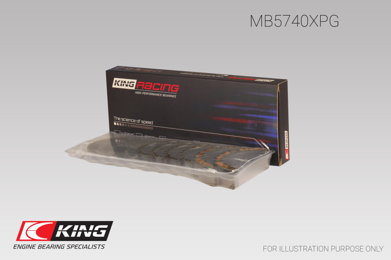 King Engine Bearings Subaru EJ20/EJ22/EJ25 Housing Bore + .005 (Size 0.25) Main Bearing Set-Bearings-Grocery Getter Performance
