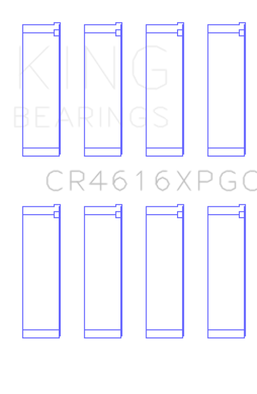 King Engine Bearings Subaru FA20/Toyota 4U-GSE Tri-Metal Connecting Rod Bearing Set - Size +.25mm-Bearings-Grocery Getter Performance