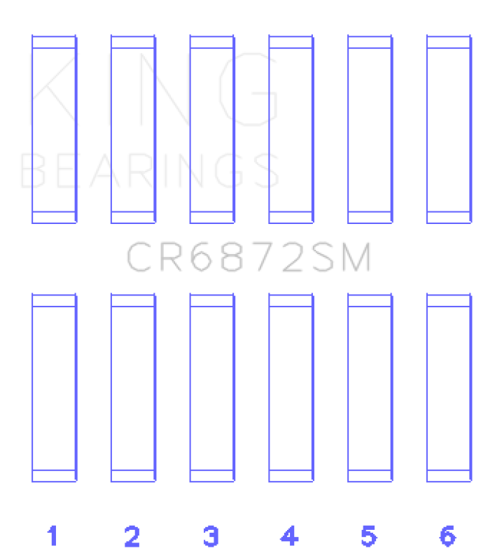 King Engine Bearings Toyota 1GR-FE Connecting Rod Bearing Set - Size +.25mm-Bearings-Grocery Getter Performance