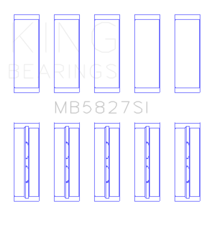 King Engine Bearings Toyota 1TR-FE/ 2TR-FE (Size 0.05) Main Bearing Set-Bearings-Grocery Getter Performance