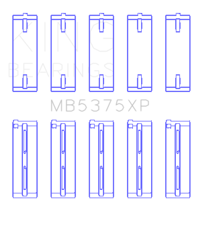 King Engine Bearings Toyota 2Zzge (Size +0.25mm) Main Bearing Set-Bearings-Grocery Getter Performance