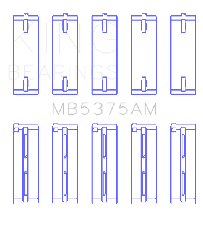 King Engine Bearings Toyota 2Zzge (Size +0.50mm) Main Bearing Set-Bearings-Grocery Getter Performance
