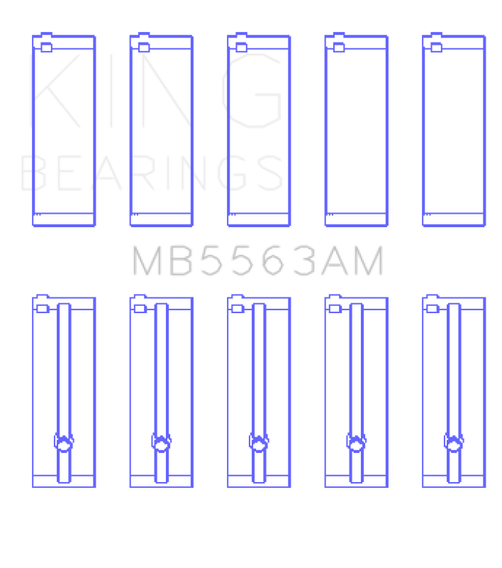 King Engine Bearings Toyota 3Y (Size +0.50mm) Main Bearing Set-Bearings-Grocery Getter Performance