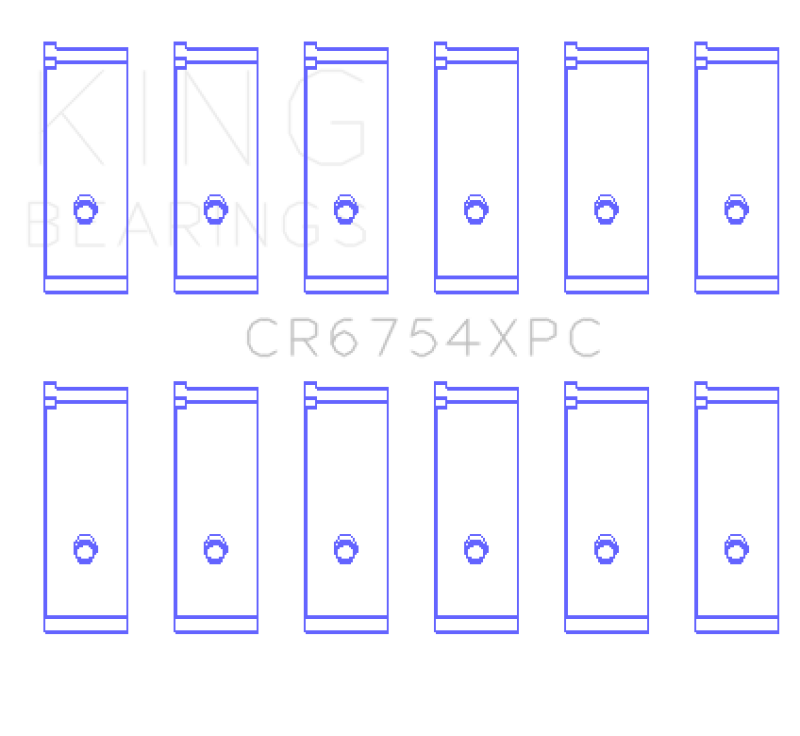 King Engine Bearings Toyota2JZGE/2JZGTE 3.0L pMaxKote Performance Rod Bearing Set - Size +.026mm-Bearings-Grocery Getter Performance