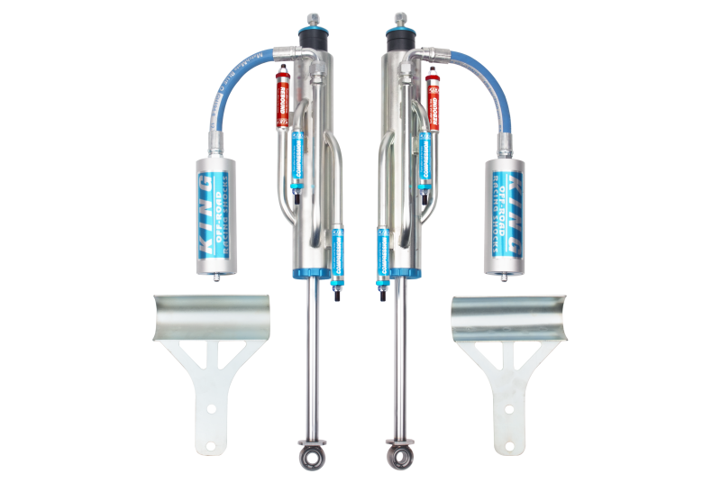 King Shocks 07-18 Jeep Wrangler JK Front 2.5 Dia Hose Remote Bypass Shock 3-5in Lift (Pair)-Shocks and Struts-Grocery Getter Performance
