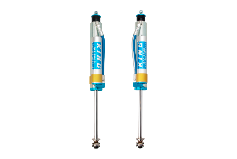 King Shocks 07-18 Jeep Wrangler JK Front 2.5 Dia Piggy Hose Res Shock 3-5in Lift (Pair)-Shocks and Struts-Grocery Getter Performance