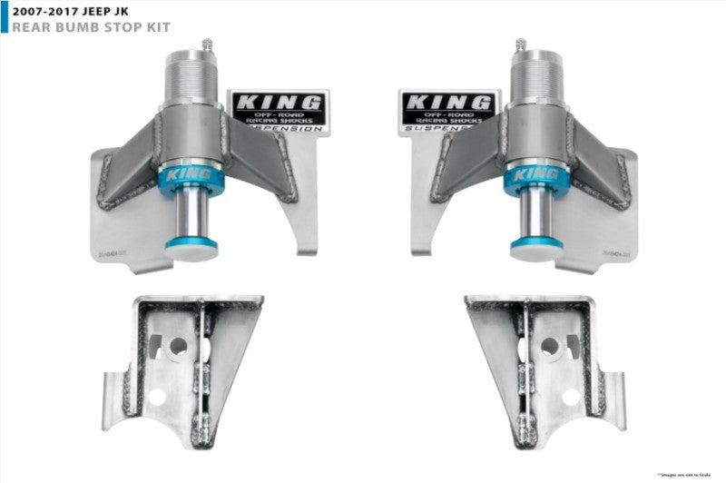 King Shocks 07-18 Jeep Wrangler JK Rear 2.0 Dia Bump Stops (Pair)-Bump Stops-Grocery Getter Performance