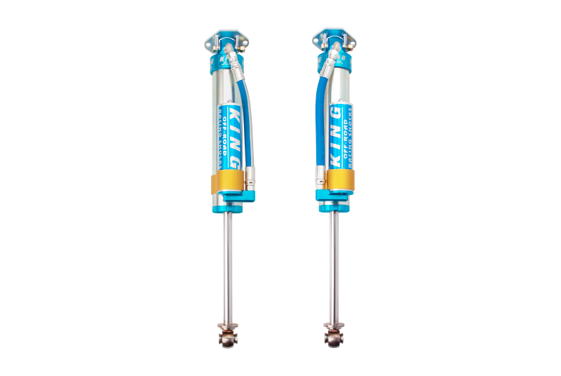 King Shocks 07-18 Jeep Wrangler JK Rear 2.5 Dia Piggy Hose Res Shocks 6in Lift (Pair)-Shocks and Struts-Grocery Getter Performance