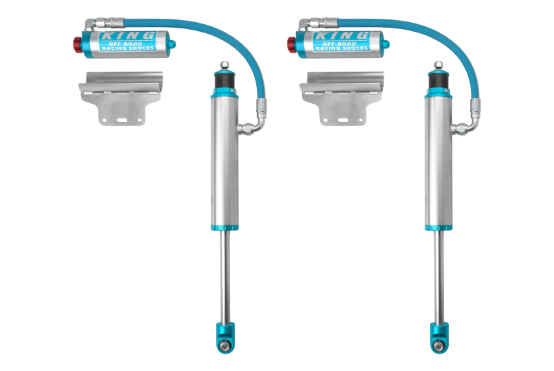 King Shocks 2005+ Toyota Tacoma (6 Lug) Rear 2.5 Dia Remote Reservoir Shock w/Adjuster (Pair)-Shocks and Struts-Grocery Getter Performance