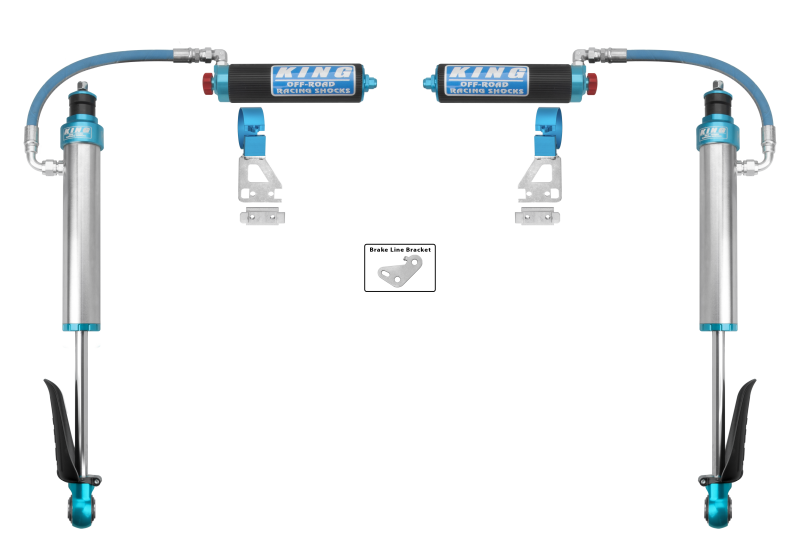 King Shocks 2024+ Toyota Tacoma 2.5 Dia Remote Reservoir Shock w/Adjuster (Pair) - Rear-Coilovers-Grocery Getter Performance