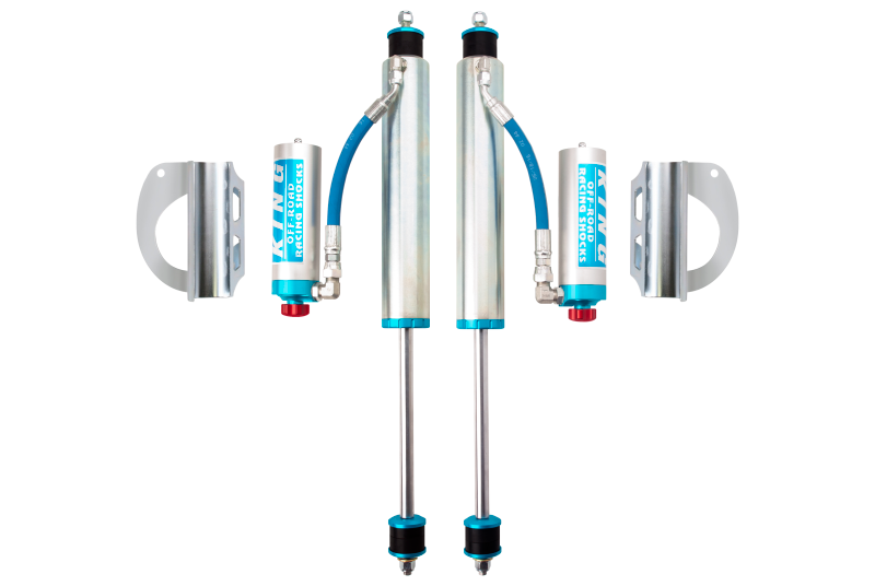 King Shocks 89-97 Toyota Land Cruiser 80 Front 2.5 Dia Remote Res Shock for 6in Lift w/Adj (Pair)-Shocks and Struts-Grocery Getter Performance