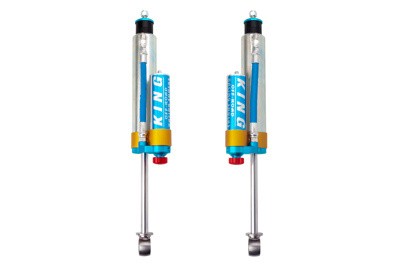 King Shocks 96-02 Toyota 4Runner Rear 2.5 Dia Piggy Hose Reservoir w/Adjuster (Pair)-Shocks and Struts-Grocery Getter Performance