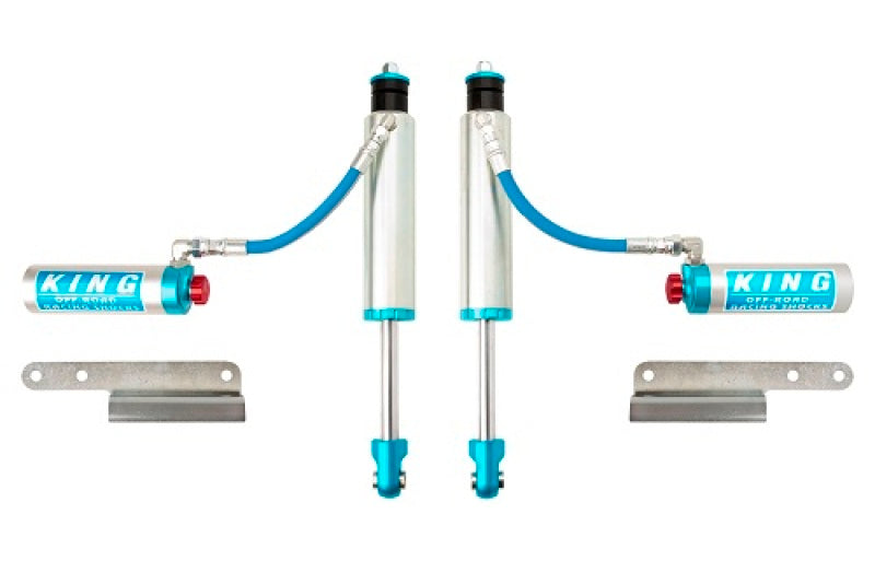 King Shocks 98-02 Toyota Land Cruiser 100 Front 2.5 Dia Remote Res Shock w/Adjuster (Pair)-Shocks and Struts-Grocery Getter Performance