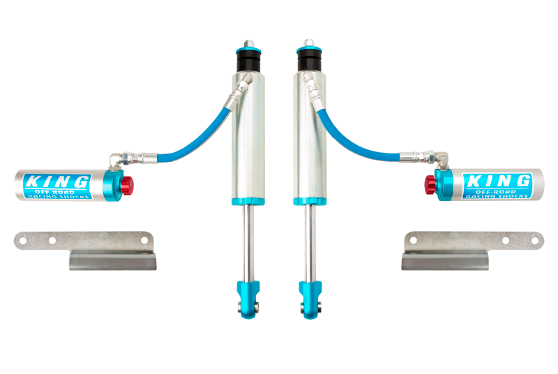 King Shocks 98-02 Toyota Land Cruiser 100 Front 2.5 Dia Remote Res Shock w/Adjuster (Pair)-Shocks and Struts-Grocery Getter Performance
