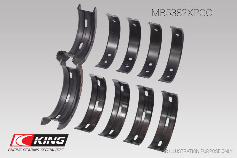 King Subaru EJ20/EJ22/EJ25 (Incl. Turbo) (Size 0.25) pMaxBlack Coated Main Bearing Set-Bearings-Grocery Getter Performance