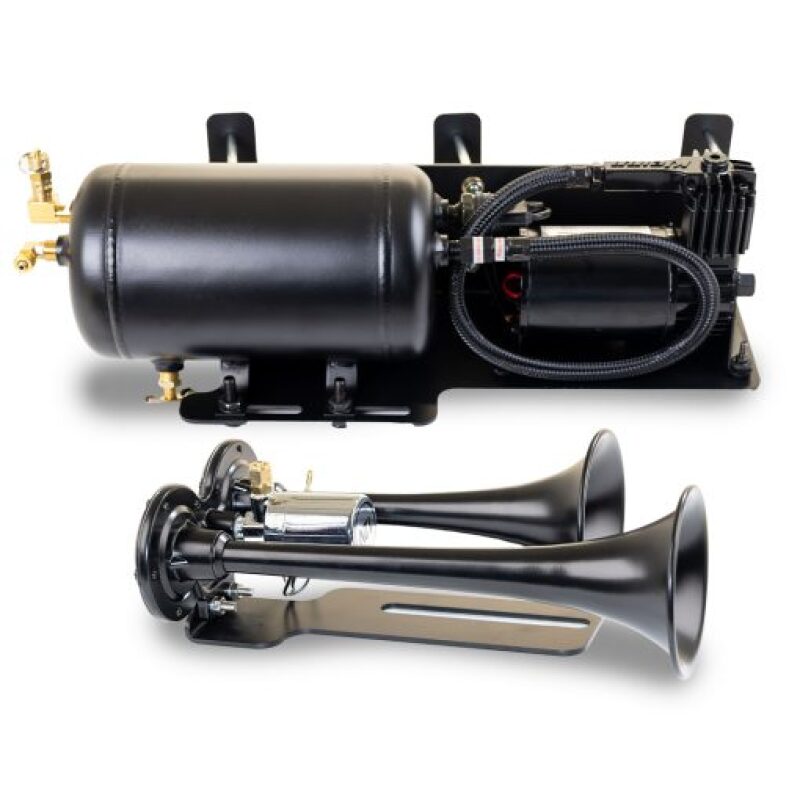 Kleinn 07-18 Jeep Wrangler JK/ JKU Onboard Air System w/ Model 101 Horns-Horns-Grocery Getter Performance