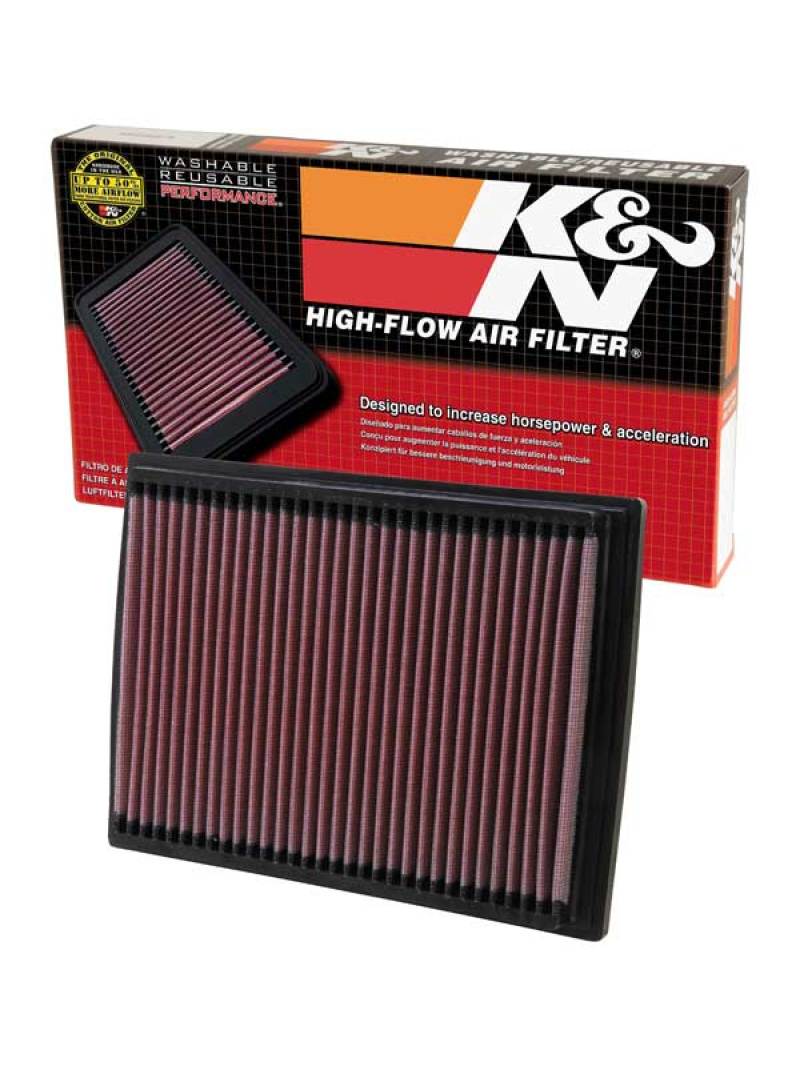 K&N 00-09 Hyundai Coupe/Elantra/Tiburon/Tucson / 05-10 Kia Drop In Air Filter-Air Filters - Drop In-Grocery Getter Performance