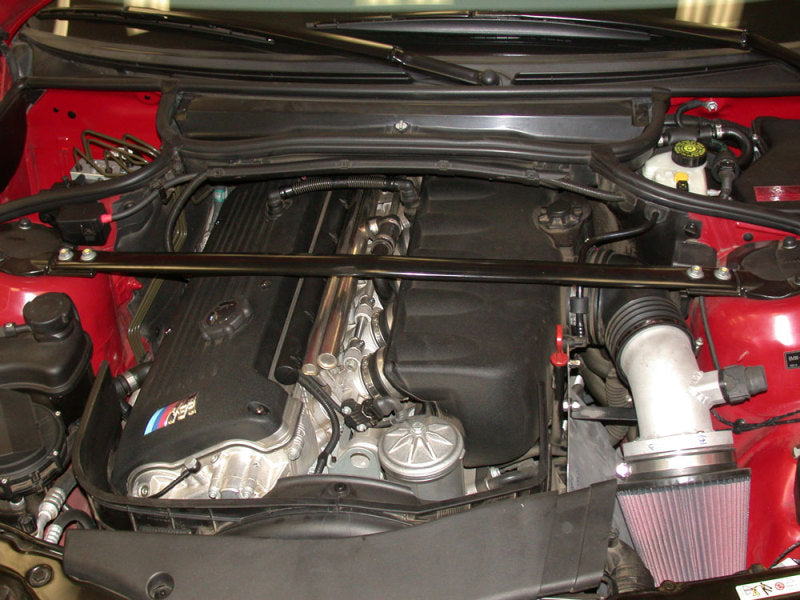 K&N 01-05 BMW M3 E46 Wrinkle Black Typhoon Short Ram Intake-Cold Air Intakes-Grocery Getter Performance