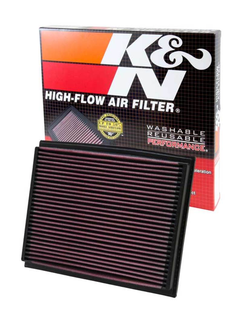 K&N 01-09 Audi A4/RS4/S4 Drop In Air Filter-Air Filters - Drop In-Grocery Getter Performance