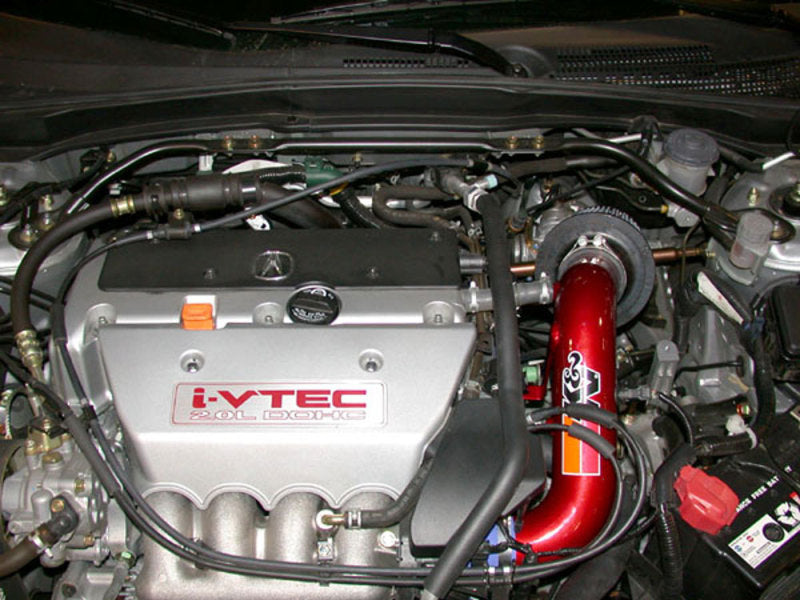 K&N 02 Honda Civic Si Red Typhoon Short Ram Intake-Cold Air Intakes-Grocery Getter Performance