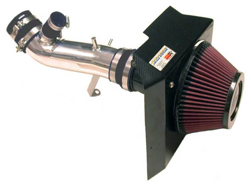 K&N 03-04 Evo 8 ONLY Polished Typhoon Short Ram Intake-Cold Air Intakes-Grocery Getter Performance