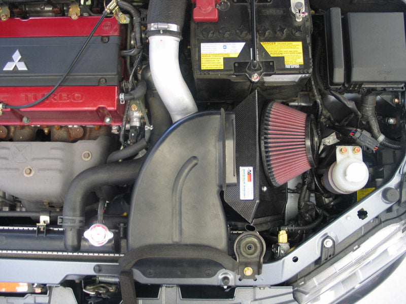 K&N 03-04 Evo 8 ONLY Polished Typhoon Short Ram Intake-Cold Air Intakes-Grocery Getter Performance