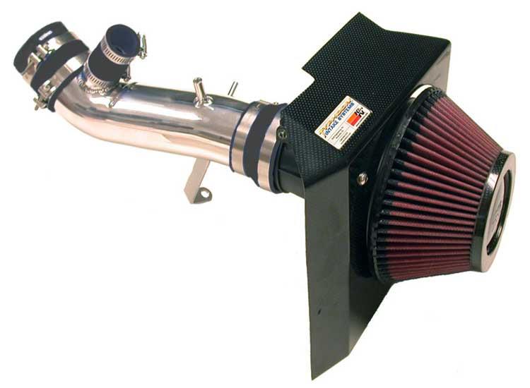 K&N 03-04 Evo 8 ONLY Polished Typhoon Short Ram Intake-Cold Air Intakes-Grocery Getter Performance