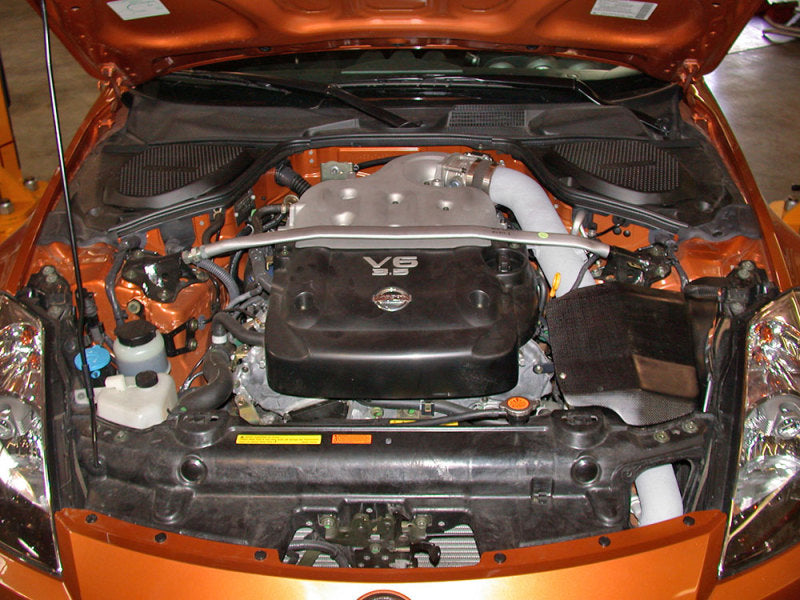 K&N 03-06 350z Polished Typhoon Short Ram Intake-Cold Air Intakes-Grocery Getter Performance