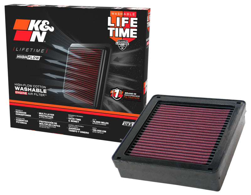 K&N 03-06 Lancer Evo 8/9 Drop In Air Filter-Air Filters - Drop In-Grocery Getter Performance