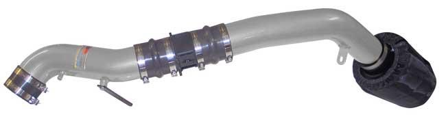K&N 03 Hyundai Tiburon 2.7L-V6 Silver Typhoon Short Ram Intake-Cold Air Intakes-Grocery Getter Performance