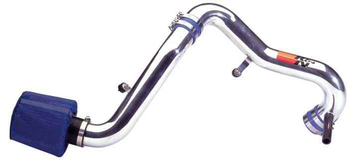 K&N 03 Hyundai Tiburon 2.7L-V6 Silver Typhoon Short Ram Intake-Cold Air Intakes-Grocery Getter Performance