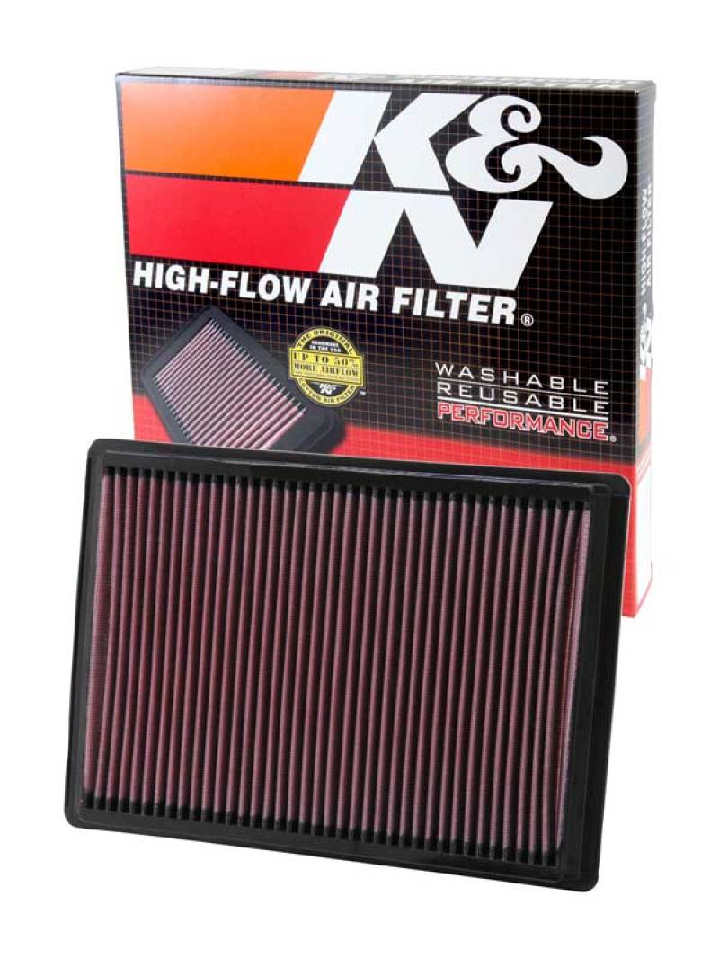 K&N 04-10 Chrysler 300/300C / 06-09 Dodge Charger / 05-08 Magnum / 08-10 Challenger Drop In Air Filt-Air Filters - Drop In-Grocery Getter Performance