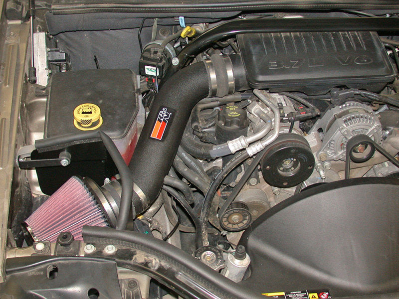 K&N 05-07 Jeep Grand Cherokee V6-3.7L Performance Intake Kit-Cold Air Intakes-Grocery Getter Performance
