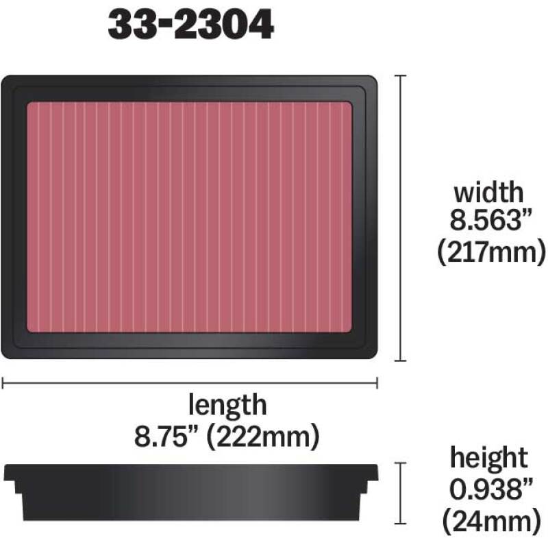 K&N 05-08 LGT / 08-11 WRX / STi Drop In Air Filter-Air Filters - Drop In-Grocery Getter Performance
