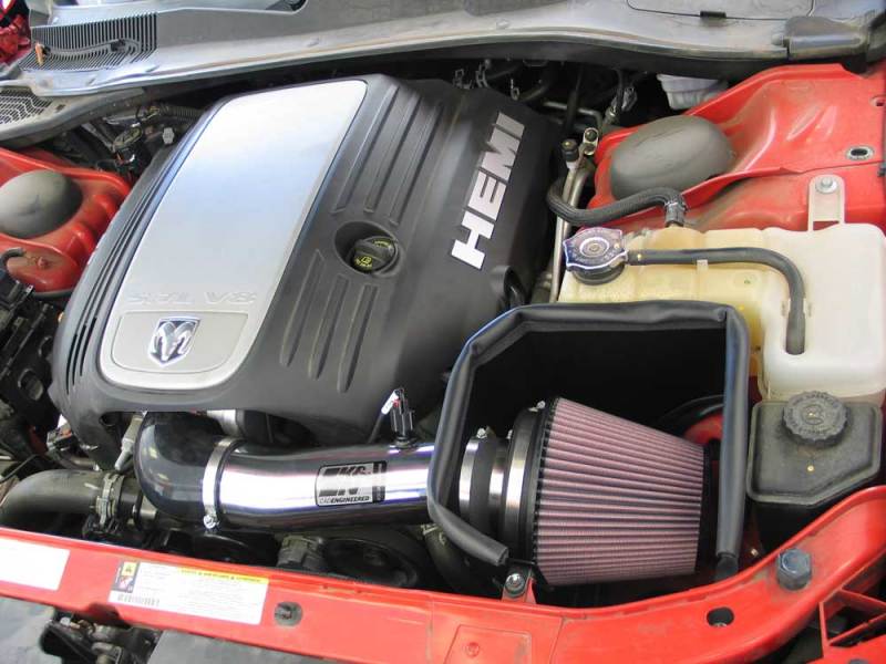 K&N 05-08 Magnum/06-13 Charger/08-13 Challenger / 05-13 Chrysler 300C V8 5.7L Typhoon C/A Intake-Cold Air Intakes-Grocery Getter Performance