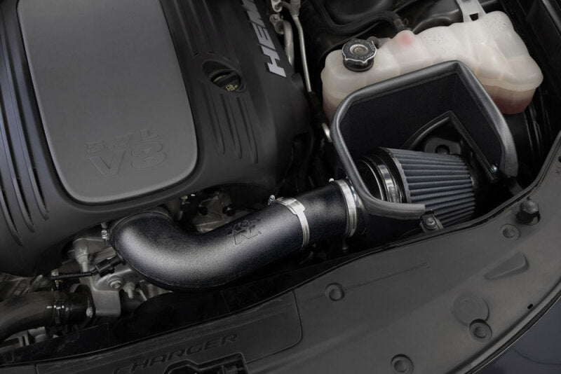 K&N 05-19 Dodge Magnum V8 5.7L/6.1L DRYFLOW Performance Air Intake System-Cold Air Intakes-Grocery Getter Performance