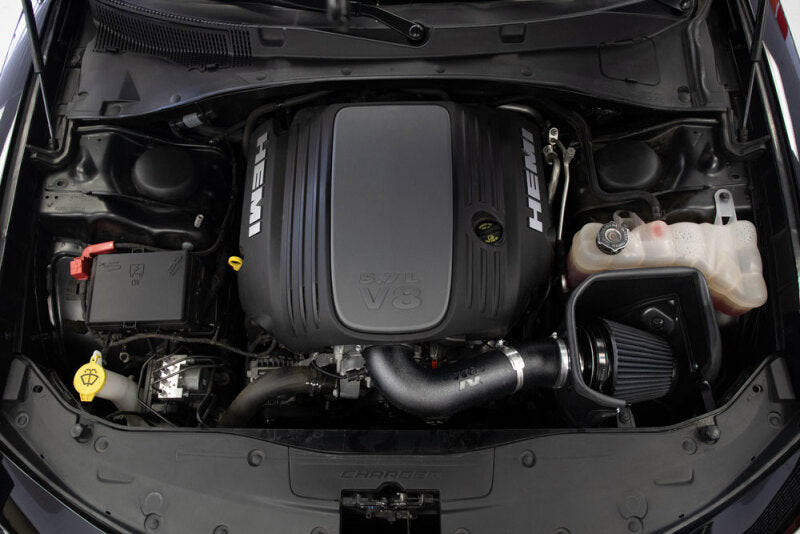 K&N 05-19 Dodge Magnum V8 5.7L/6.1L DRYFLOW Performance Air Intake System-Cold Air Intakes-Grocery Getter Performance