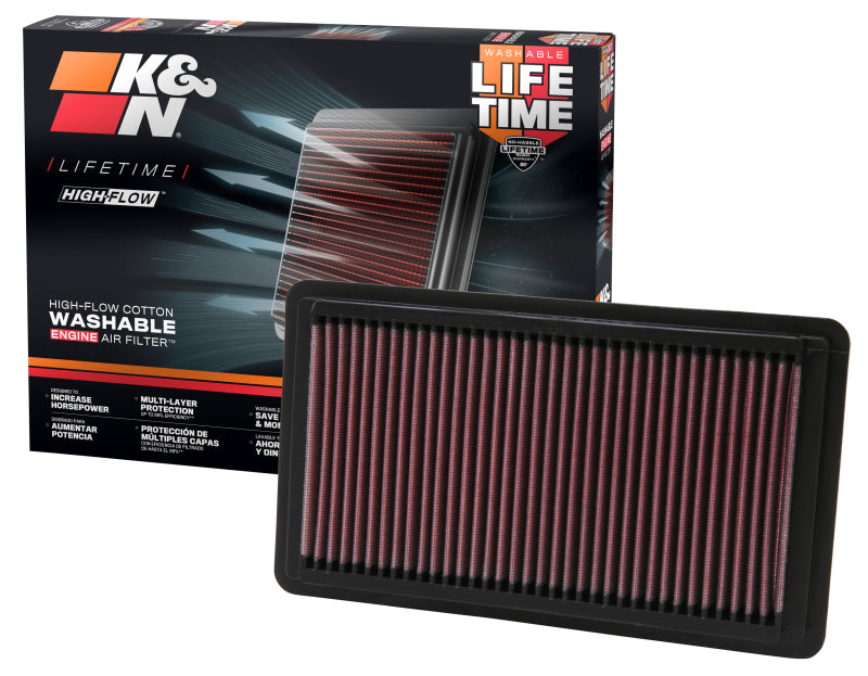 K&N 06+ Civic Si Drop In Air Filter-Air Filters - Drop In-Grocery Getter Performance