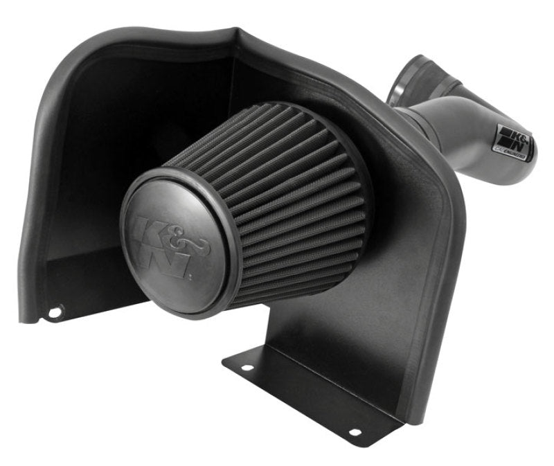 K&N 07-08 Chevy Silverado 1500 4.8L/5.3L V8 / 07-08 GMC Yukon 4.8L/5.3L V8 Black Perf Intake Kit-Cold Air Intakes-Grocery Getter Performance