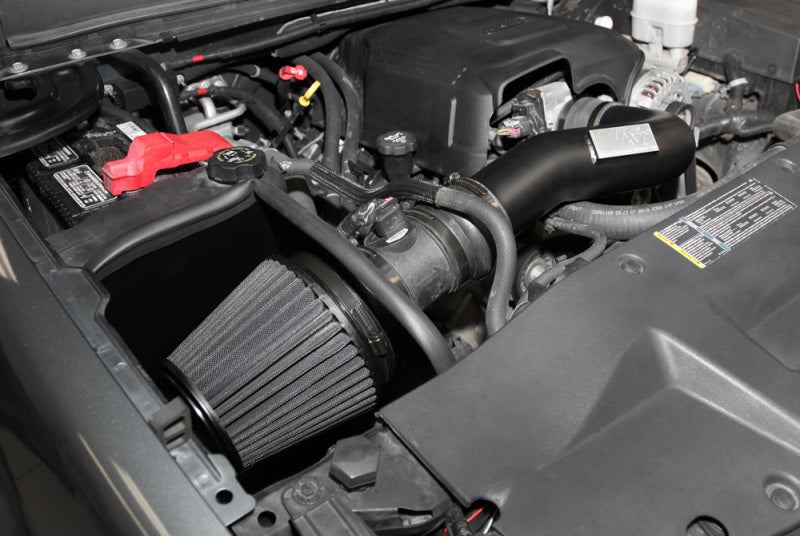 K&N 07-08 Chevy Silverado 1500 4.8L/5.3L V8 / 07-08 GMC Yukon 4.8L/5.3L V8 Black Perf Intake Kit-Cold Air Intakes-Grocery Getter Performance