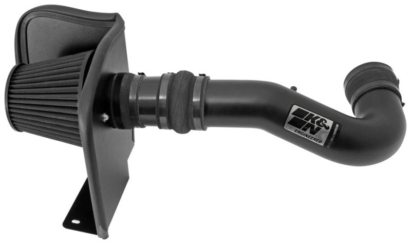 K&N 07-08 Chevy Silverado 1500 4.8L/5.3L V8 / 07-08 GMC Yukon 4.8L/5.3L V8 Black Perf Intake Kit-Cold Air Intakes-Grocery Getter Performance