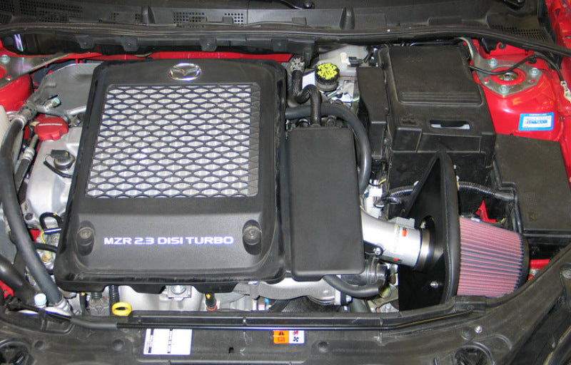 K&N 07-09 Mazdaspeed3 Silver Typhoon Short Ram Intake-Cold Air Intakes-Grocery Getter Performance