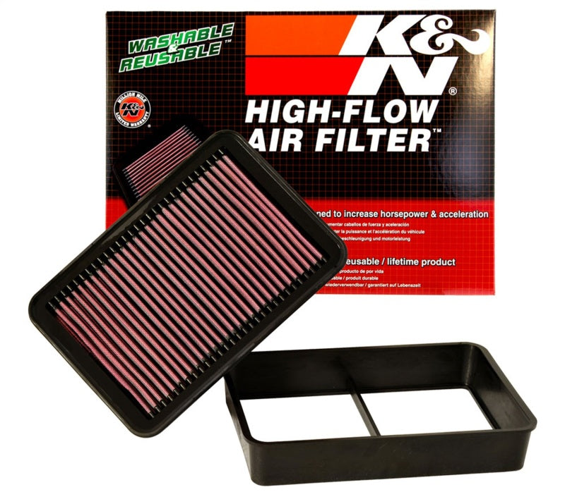 K&N 08-09 Evo X Drop In Air Filter-Air Filters - Drop In-Grocery Getter Performance