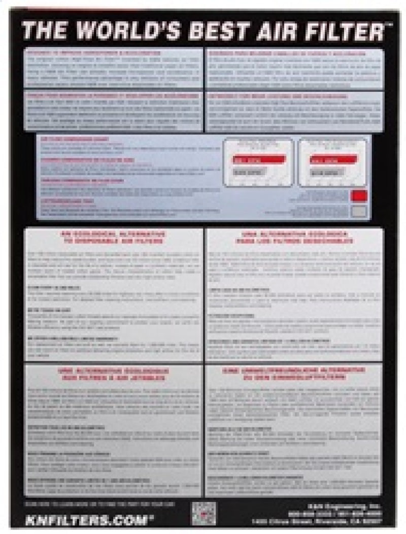 K&N 08-09 Evo X Drop In Air Filter-Air Filters - Drop In-Grocery Getter Performance