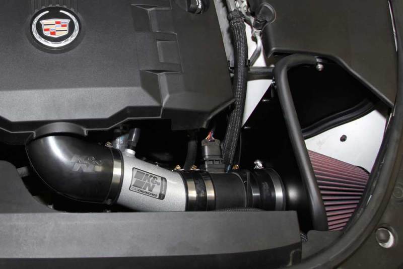 K&N 08-11 Typhoon, Cadillac CTS 3.6L, 3.6L 69 Series Typhoon Perf Intake Kit-Cold Air Intakes-Grocery Getter Performance