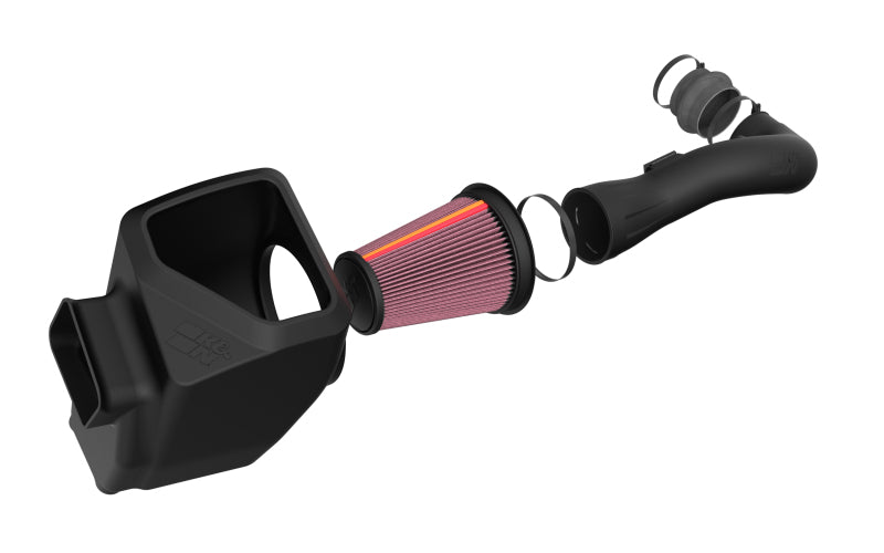 K&N 09-12 V8 GM 1500 Performance Air Intake System-Cold Air Intakes-Grocery Getter Performance